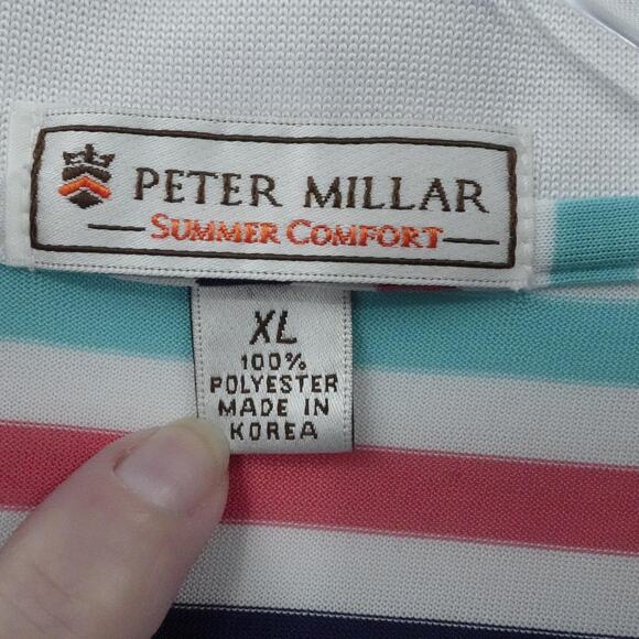 Peter Millar Shirt Mens XL Multicolor Summer Comfort Houston Country Club Golf - Picture 3 of 16